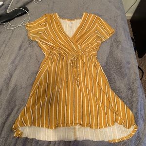 Yellow Striped dress